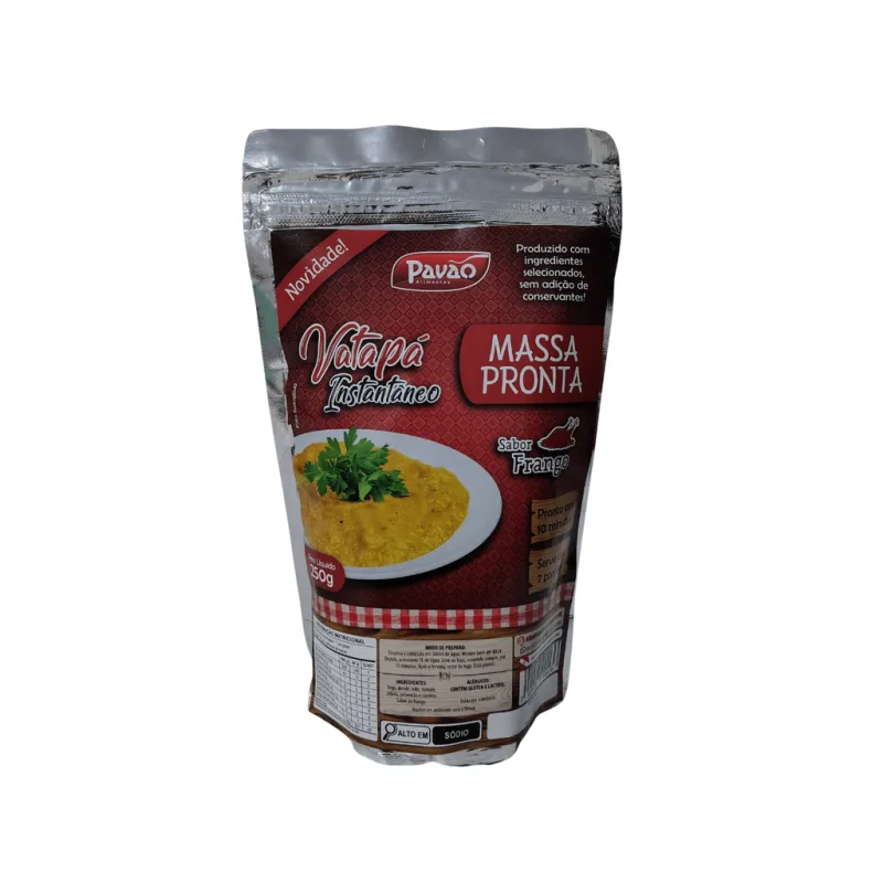Massa Pronta Para Vatapá Sabor Frango 250g - Não Informado - Mercearia