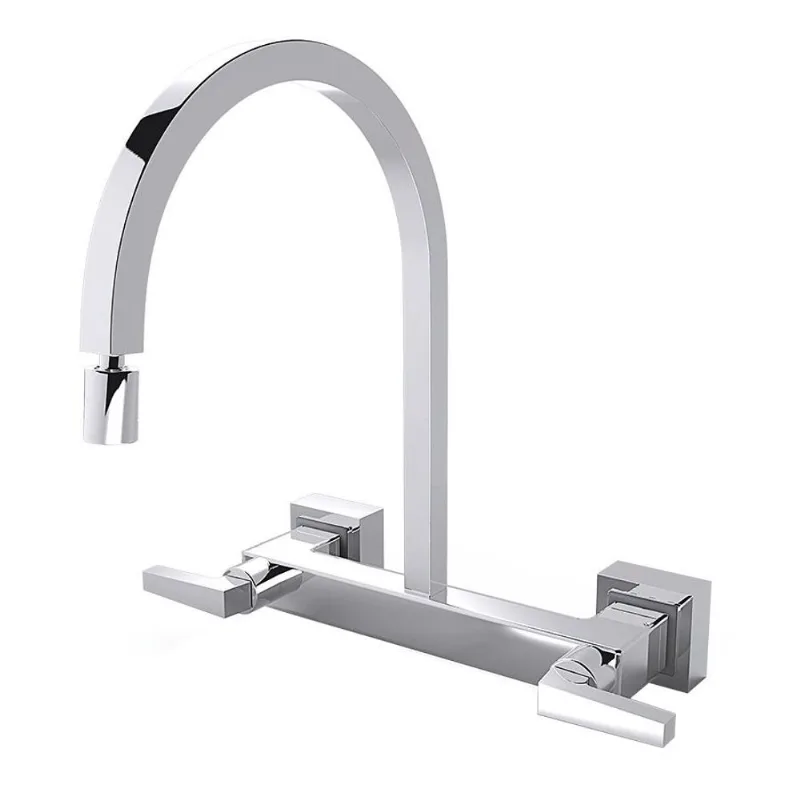 Misturador Cozinha Parede Bica Móvel Bella Class 1258 C222 Cromado Fani