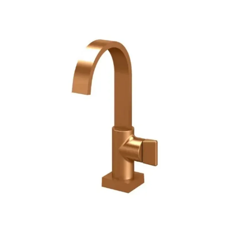 Torneira para Lavatório de Mesa Bica Alta Prima Fani Rose Gold Torneira Prima para Lavatório de Mesa Bica Alta Rose Gold Fani