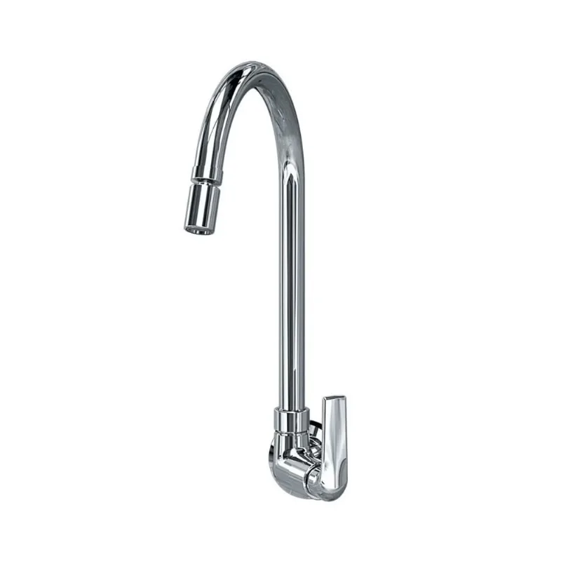 Torneira Para Pia Parede Cozinha Bico Móvel Com Arejador Articulável 1168 C42 Linha Íris Fani - Fani