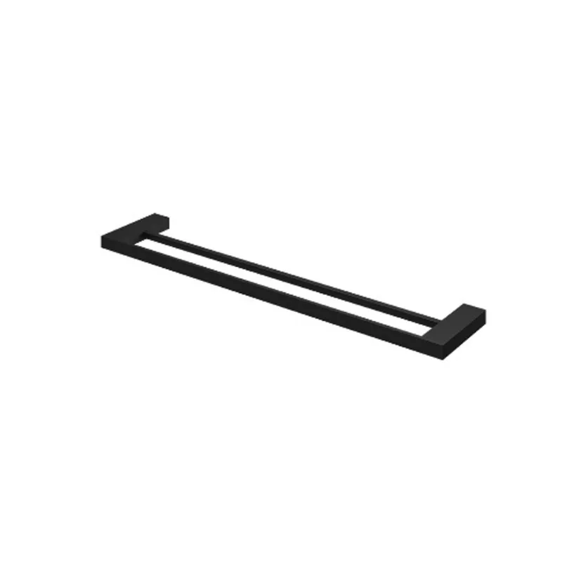 Porta Toalha Horus Duplo Longo Preto Fosco Fani - Fani