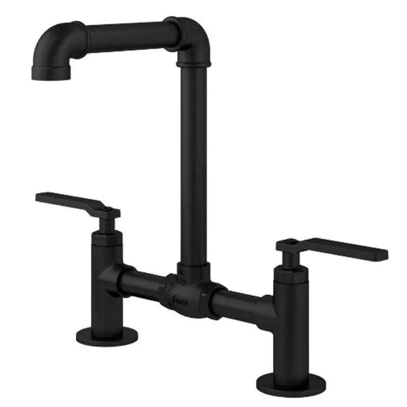 Misturador p/ Cozinha Living Clássica de Mesa c/ Bica Móvel Preto Fosco Fani