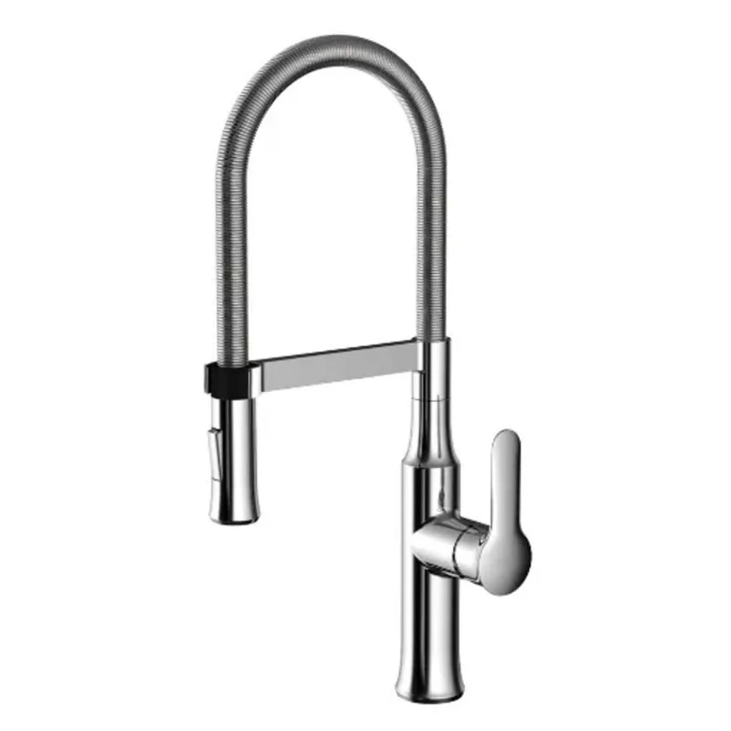 Torneira com Misturador para Cozinha Gourmet de Mesa Cromada Fani