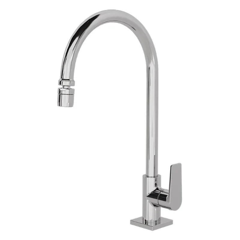 Torneira Cozinha De Mesa 1/4 Volta Com Arejador Articulável 1166 C370 Linha Bold Fani - Fani