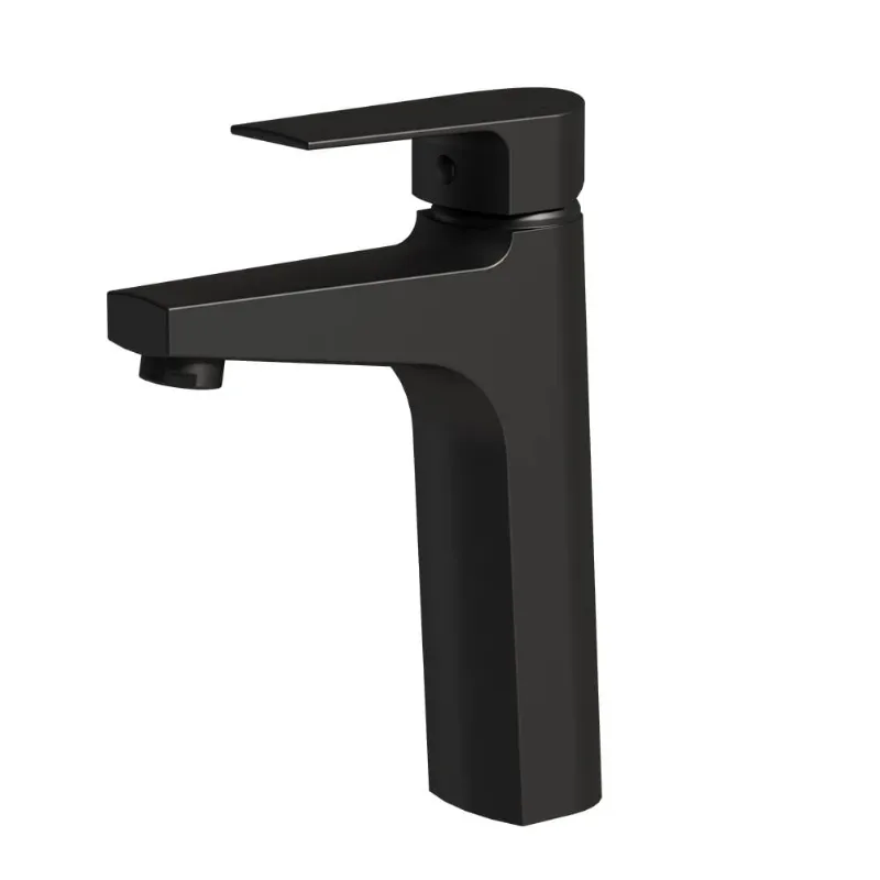 Misturador Monocomando Lavatório Mesa Bica Média 6876 BK370 Preto Fosco Fani - Fani