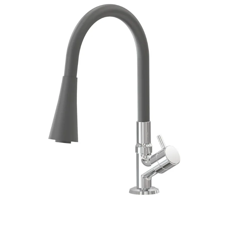 Torneira para Pia Mesa 1166 C99 Flex Preto Cromado Fani - Fani