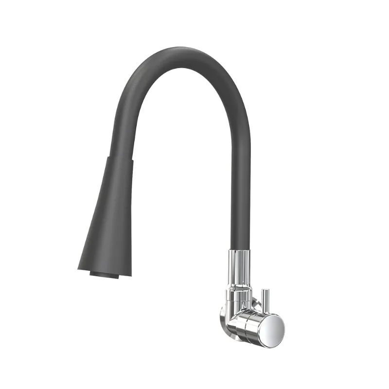 Torneira para Pia Parede 1169 C99 Flex Preto Cromado Fani - Fani