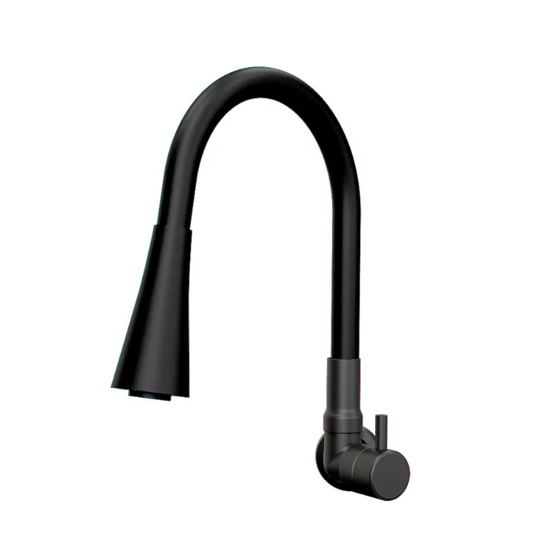 Torneira para Pia Parede 1169 Bk99 Flex Preto Fosco Fani - Fani