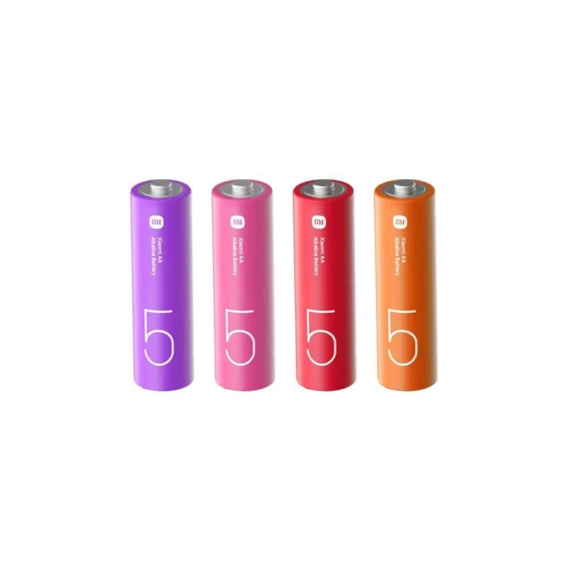 Pilha Alcalina AA Xiaomi Com 4 Unidades Colorido - Xiaomi