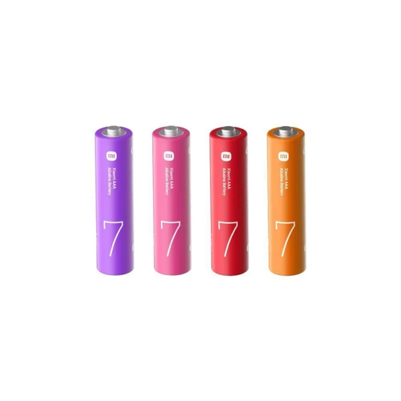 Pilha Alcalina AAA Xiaomi Com 4 Unidades Colorido - Xiaomi - Casa E Construção