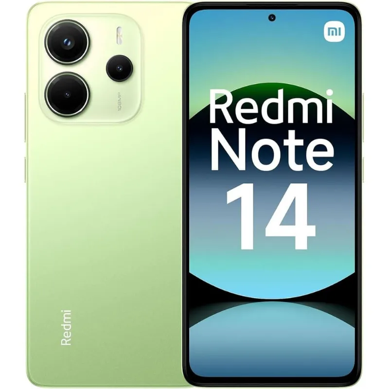 Smartphone Redmi Note 14 Verde 256GB Tela 6.67" Câmera 108MP 8GB RAM - Xiaomi