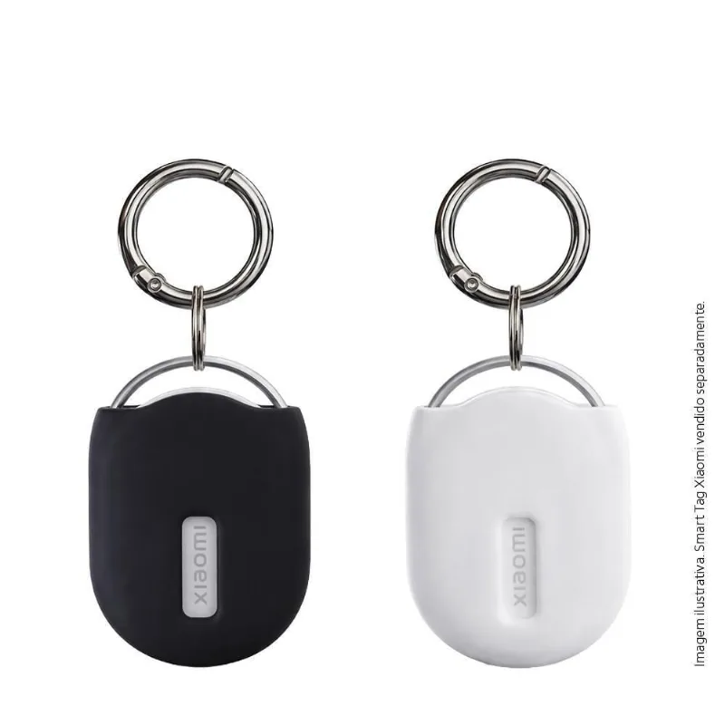 Kit 2 Capas de Silicone Xiaomi Tag com Chaveiro Preto e Branco - Xiaomi
