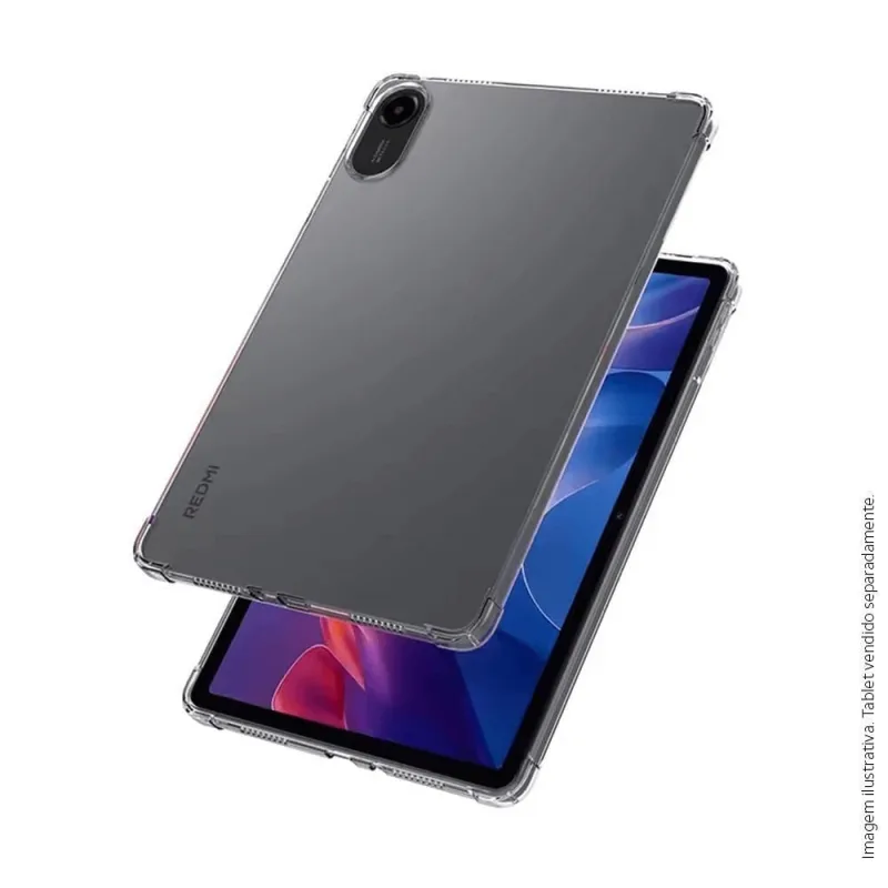 Capa Protetora para Tablet Redmi Pad 2 com Proteção em Silicone e Absorção de Choques Transparente - Xiaomi - Utilidades Domesticas