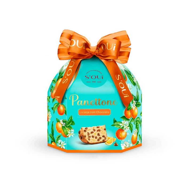 Panettone Chocolate e Laranja S'OUi 400g Fermentação Natural