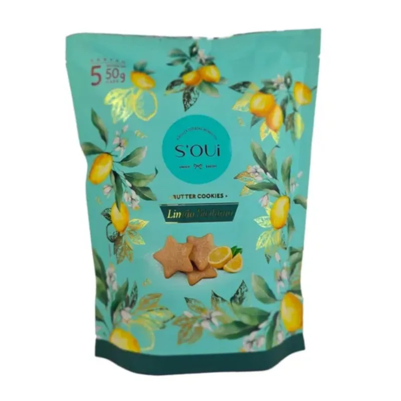 Mini Biscoito Amanteigado Limão Siciliano Soui 250g