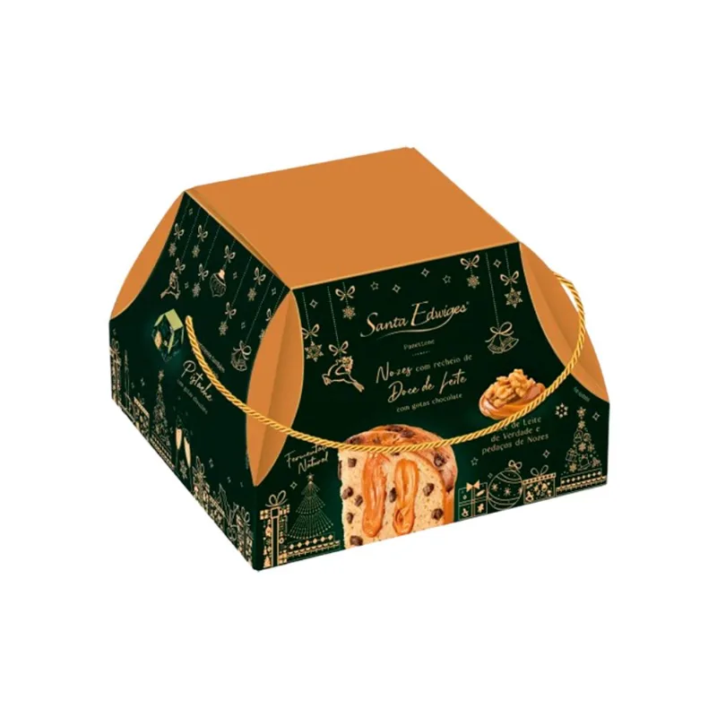 Panettone Santa Edwiges Trufado Nozes com Doce de Leite 800g