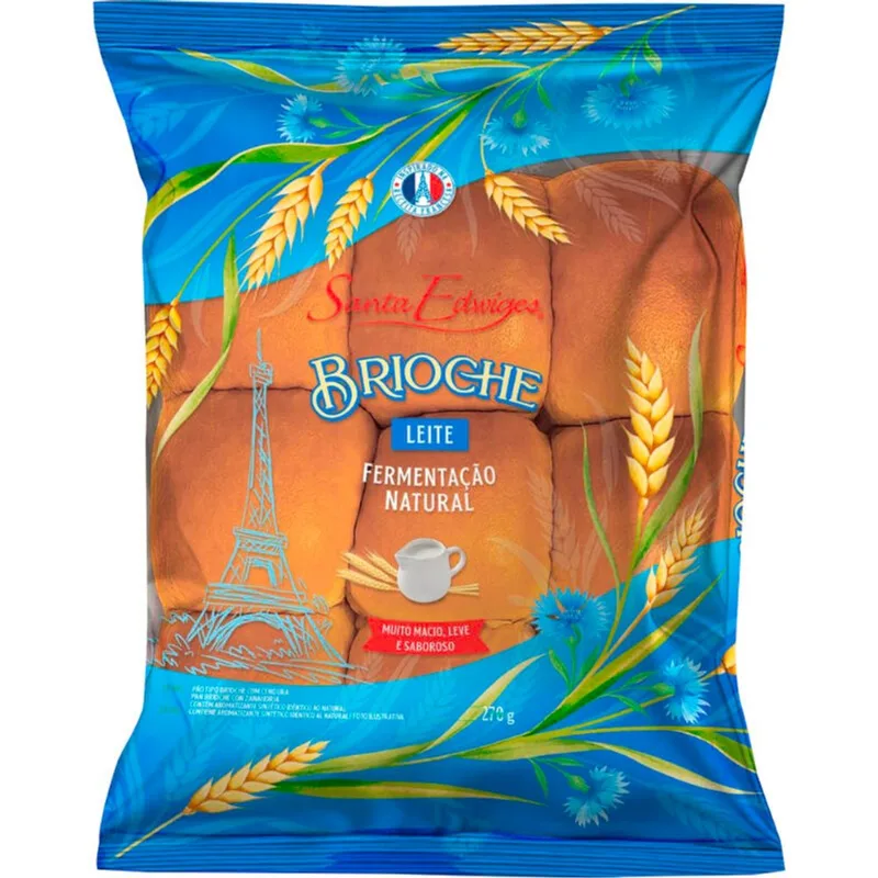 Pão Brioche Mini Santa Edwiges Leite 270g