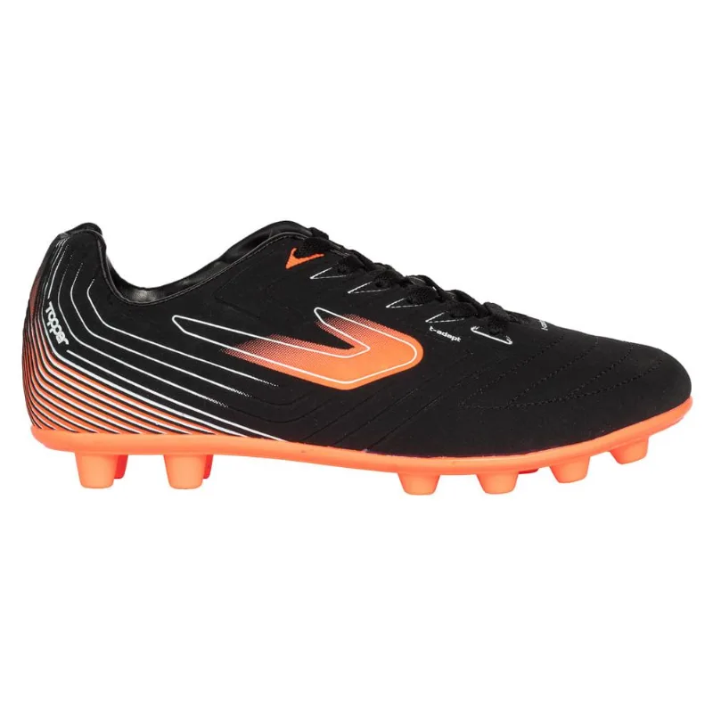 Chuteira Topper Drible V Campo Preto/coral 041