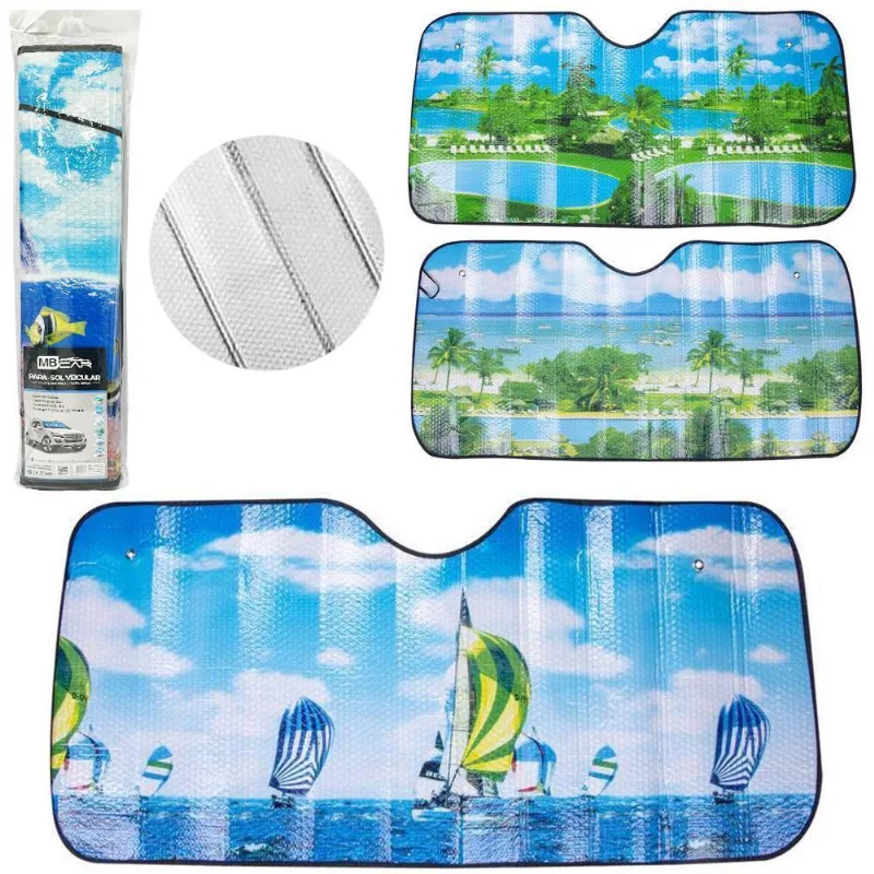 Protetor Solar Automotivo Para Para-brisa Estampado 130x60cm