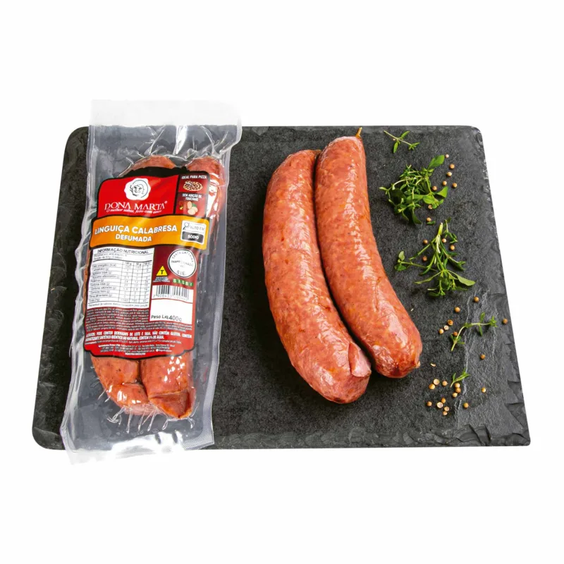 Linguiça Calabresa Defumada Dona Marta 400g - Dona Marta - Carnes