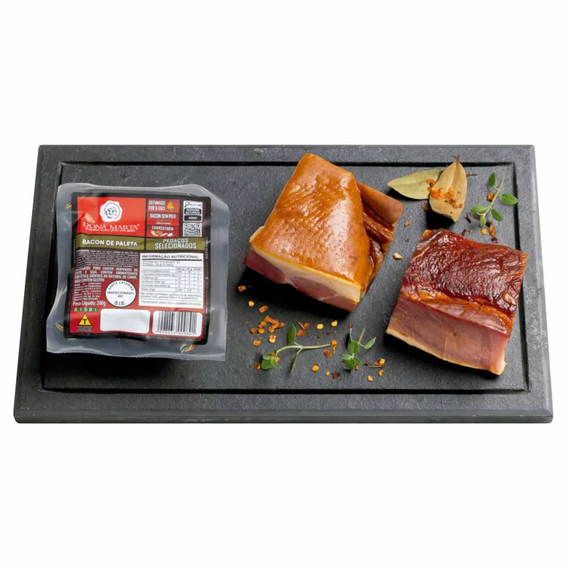 Bacon de Paleta Defumado Dona Marta 200g - Dona Marta