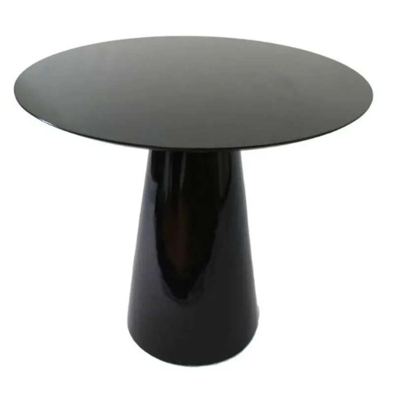 Mesa De Jantar Cone 130 Cm Laqueada Preto
