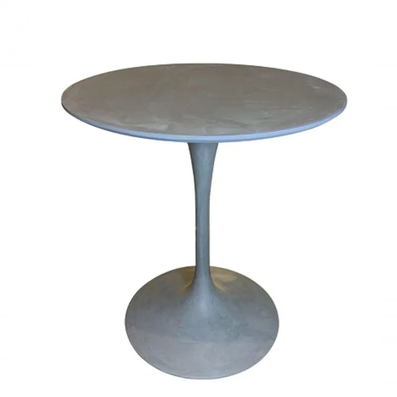 Mesa De Jantar Tulipa Redonda 90cm Cinza - Personal Moveis Design
