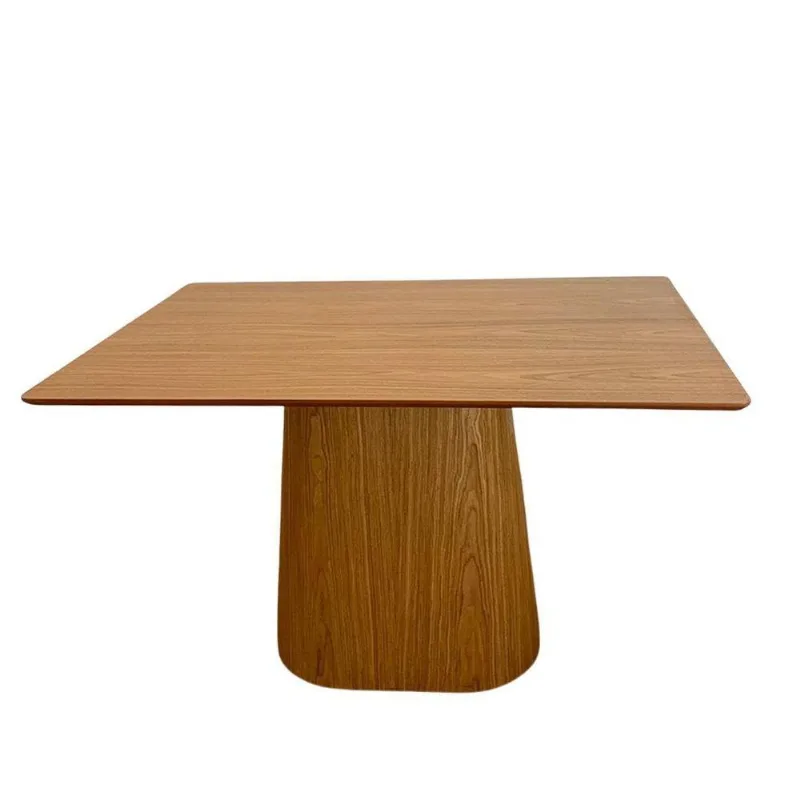 Mesa De Jantar Cone 160X90 Base Freijó Tampo Freijó Marrom