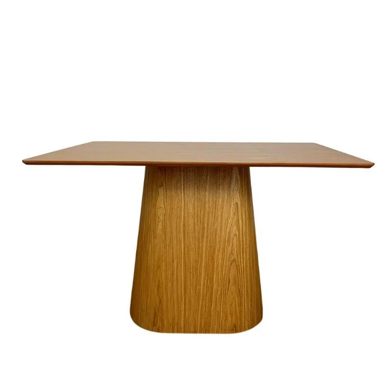Mesa De Jantar Cone 180X100 Base Freijó Tampo Freijó Marrom