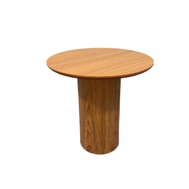 Mesa Lateral Cilíndrica 41cm Freijó - OUTRAS