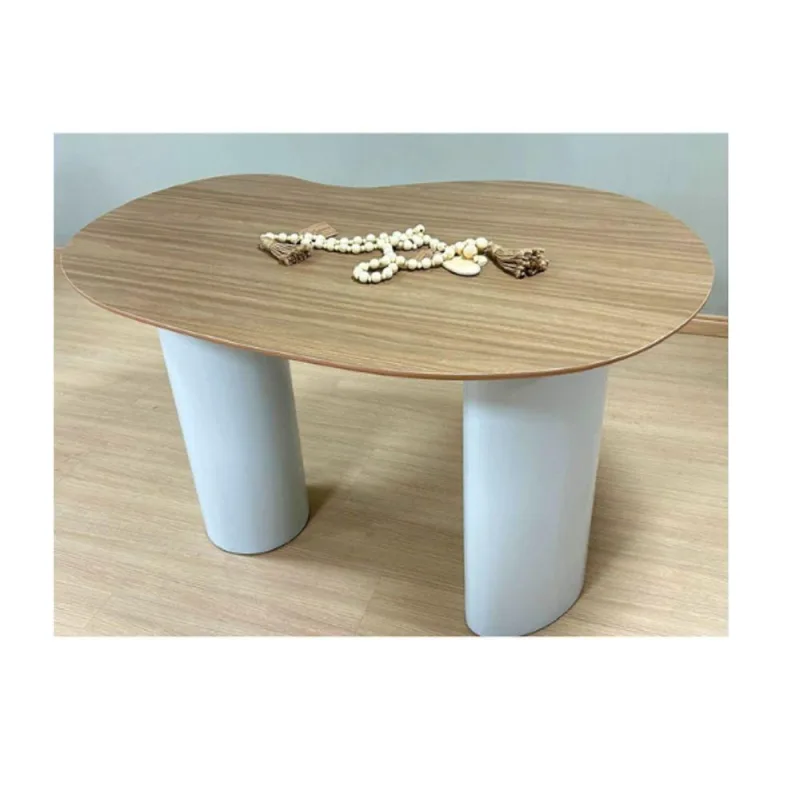 Mesa de Jantar Ayla 8 Lugares Orgânica MDF 235CM Carvalho Malva - OUTRAS