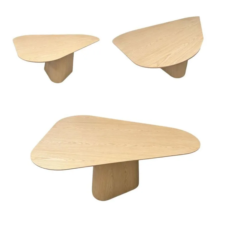 Mesa de Jantar Emma 4 Lugares Orgânica MDF 140x110cm - OUTRAS - Agro