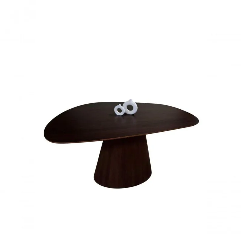 Mesa de Jantar Cone Organica 6 Lugares MDF 140x90CM Amadeirado - OUTRAS - Agro