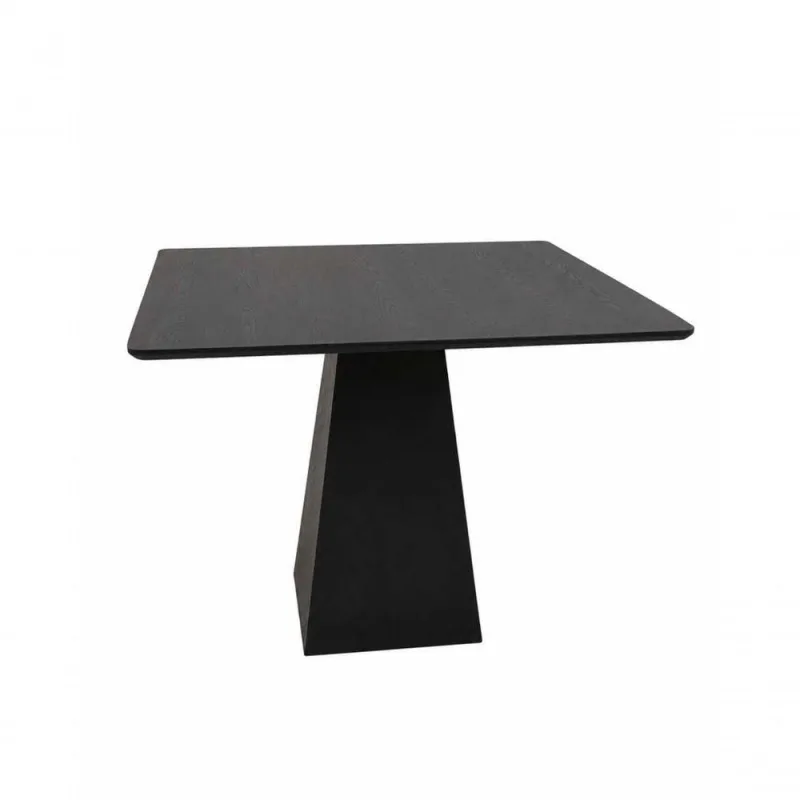 Mesa de Jantar Loft 4 Lugares Quadrada MDF 100X100CM Ébano Modelar Art - OUTRAS
