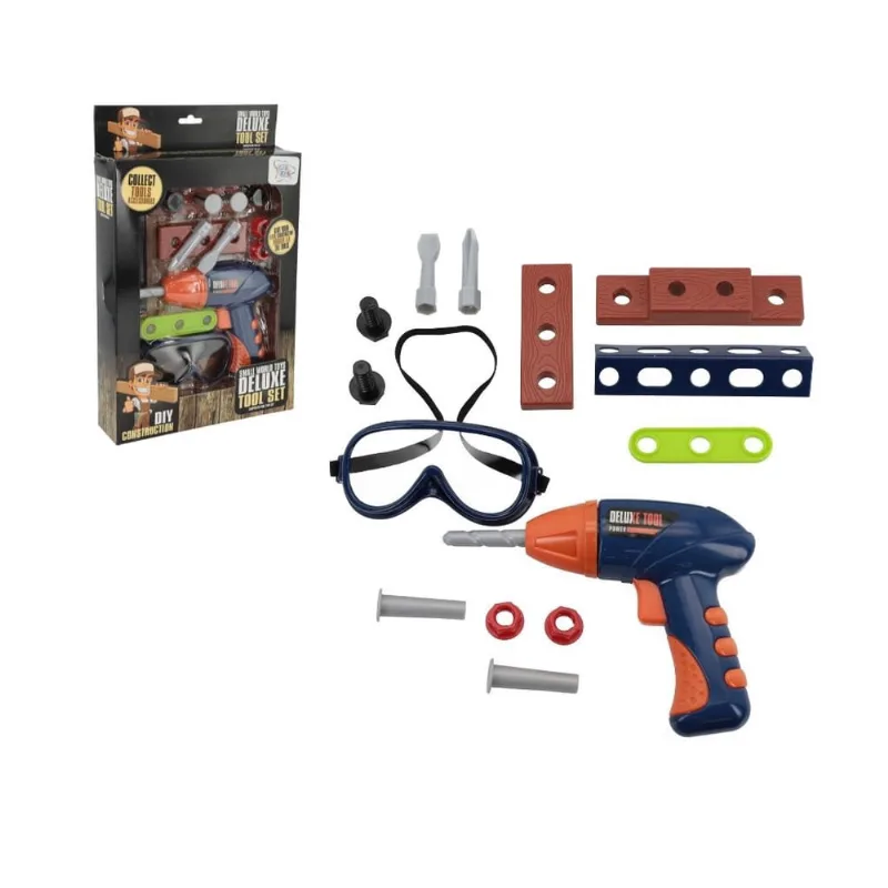 Kit furadeira de brinquedo infantil meninos com movimento