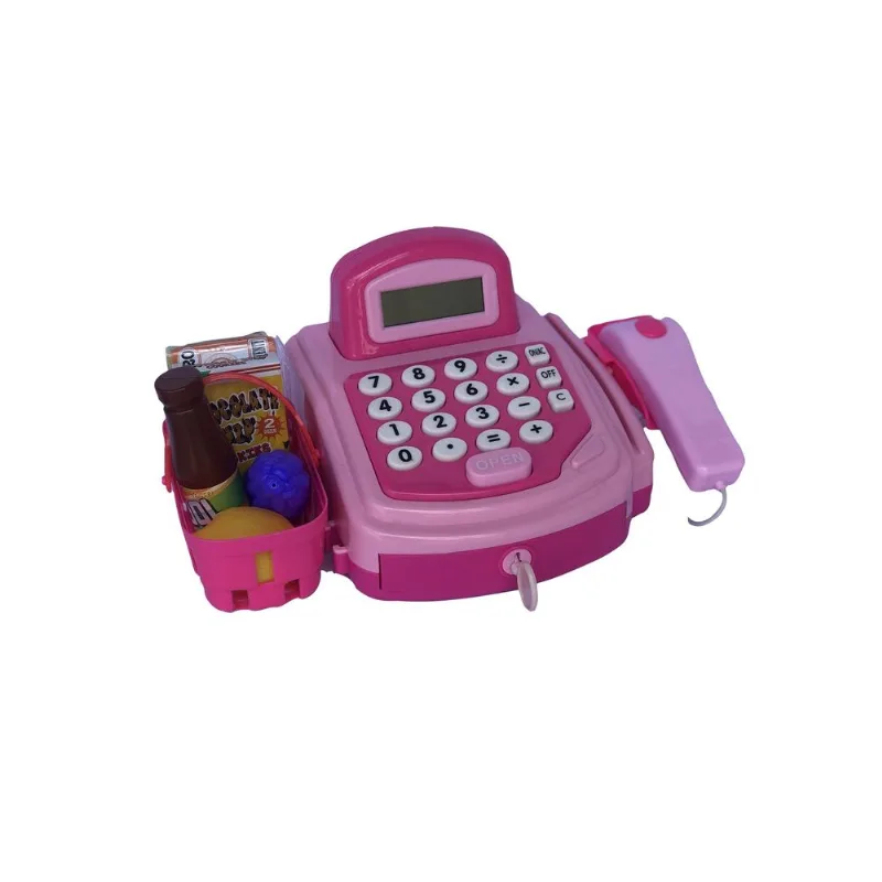 Caixa Registradora Brinquedo Infantil Mercado Shopping Rosa