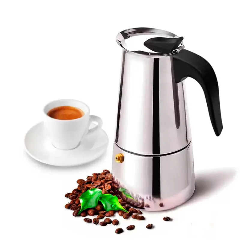 Cafeteira Italiana Hauskraft Inox 6 Xicaras 300ml