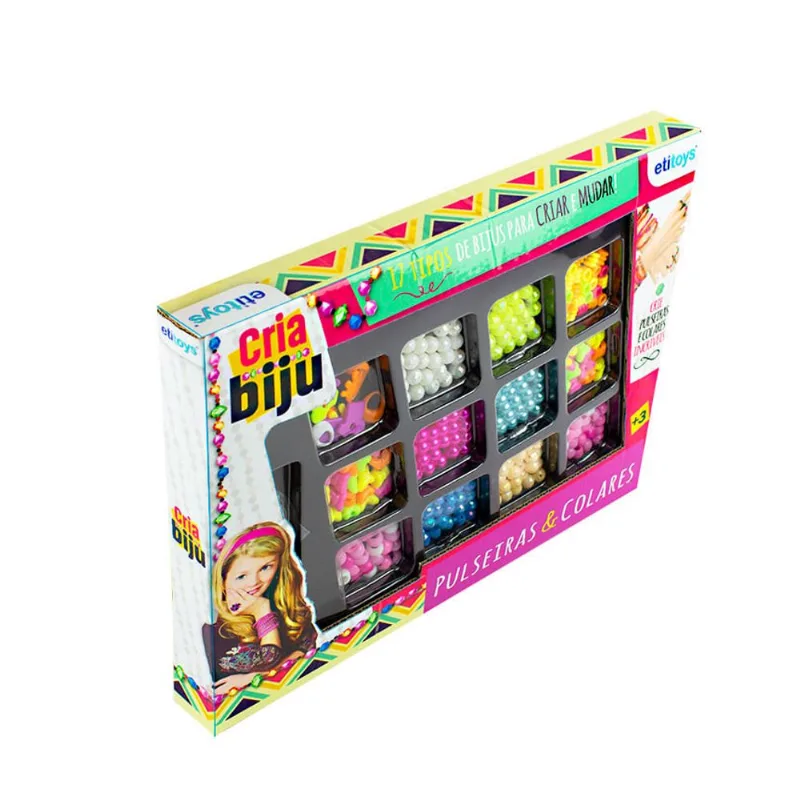 Kit Miçangas Coloridas Sortidas Etilux