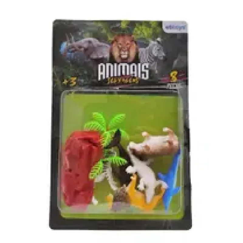 8 Peças Animais Selvagens - Etilux BQ-089