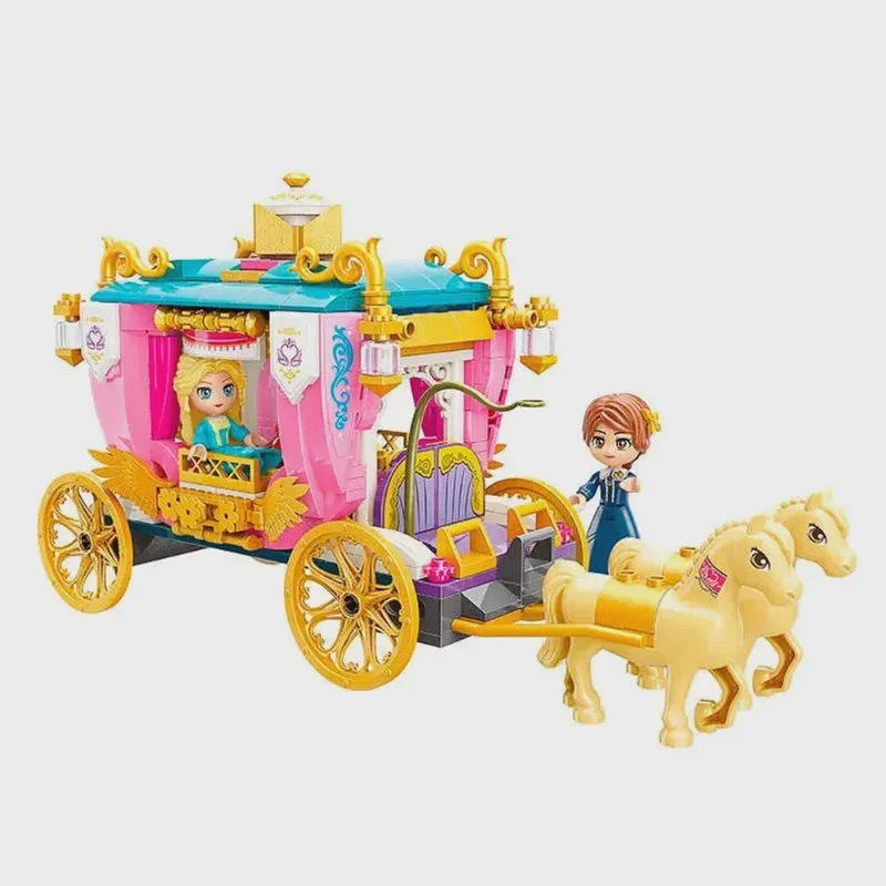 Blocos de Montar Princess Carruagem da Princesa 458 pçs - C2614