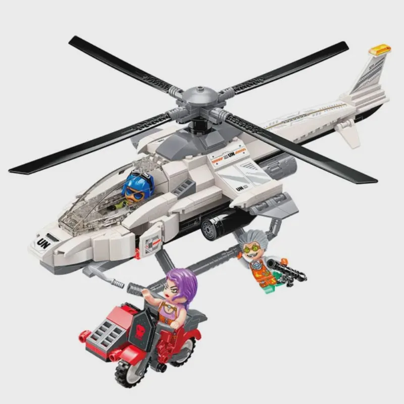 Blocos de Montar Thunder Mission - Helicóptero de Combate 352 pçs C3211