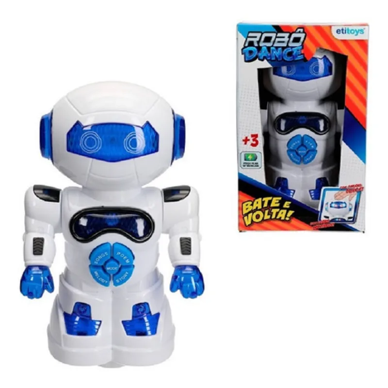 Robô com sensor de movimento luz E som BQ-053 etitoys
