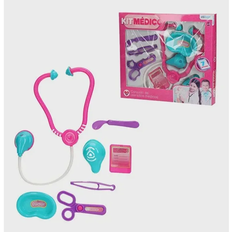 Brinquedo Kit médico 7 peças -etitoys