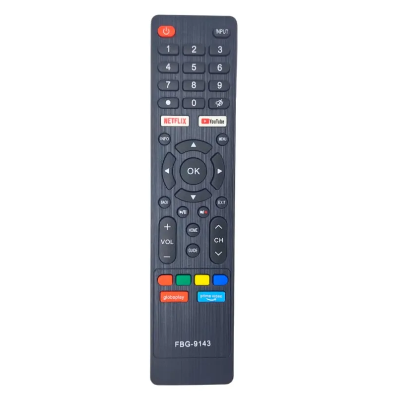 Controle Tv Smart Multilaser C/netflix Amazon Globoplay Youtube 9143 Importado