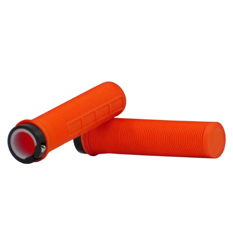 Manopla Para Bicicleta Laranja- 22,2x130mm