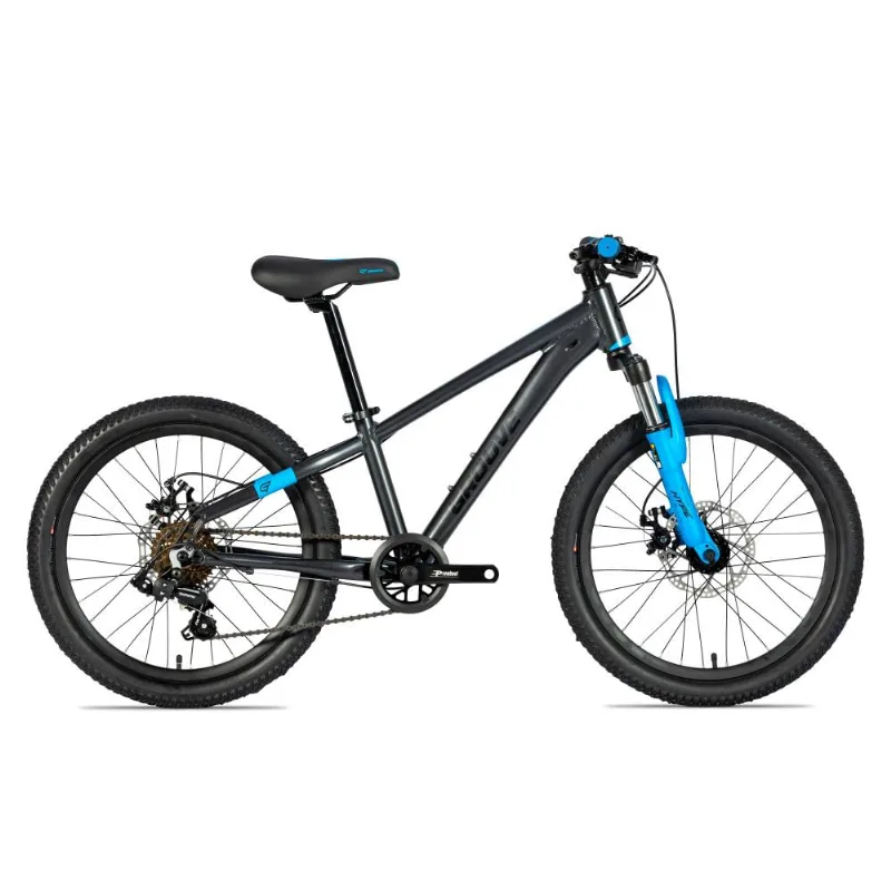 Bicicleta Groove Hype Jr aro 20 7v Alloy Grafite/Azul/Preto