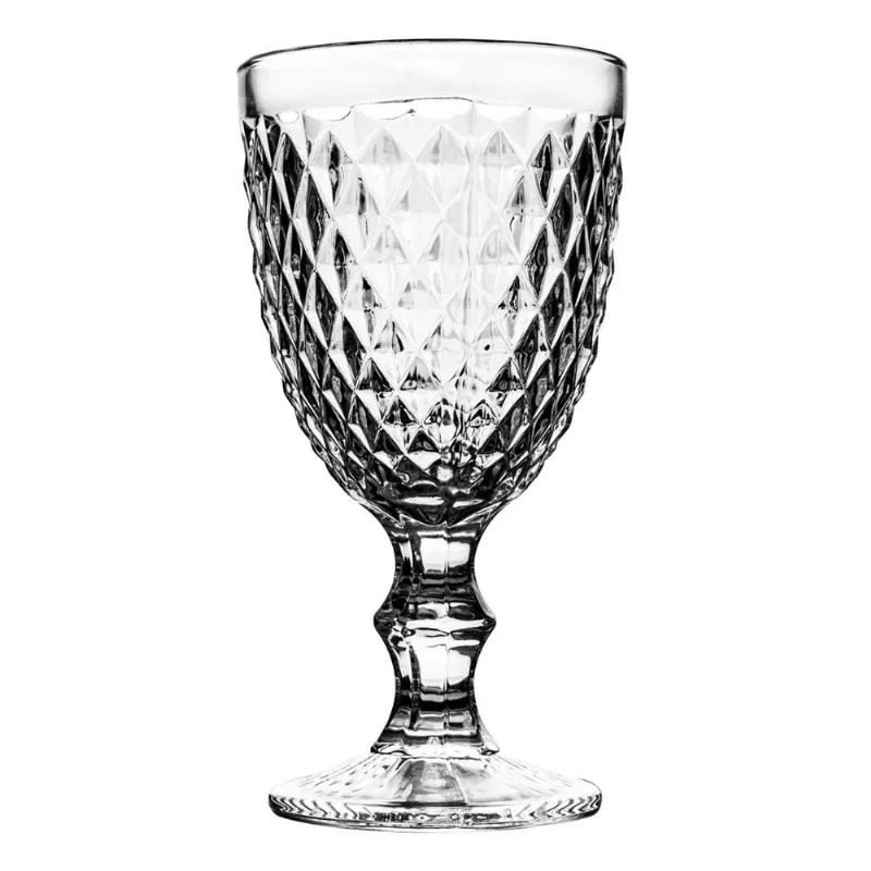 Taça De Vidro Para Água Com Relevo 17Cm 320Ml - Dl3151 - Mypa