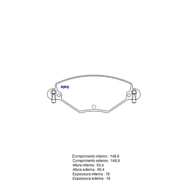Pastilha De Freio Dianteira C5 Sistema Bosch 1BP30934AA BProauto