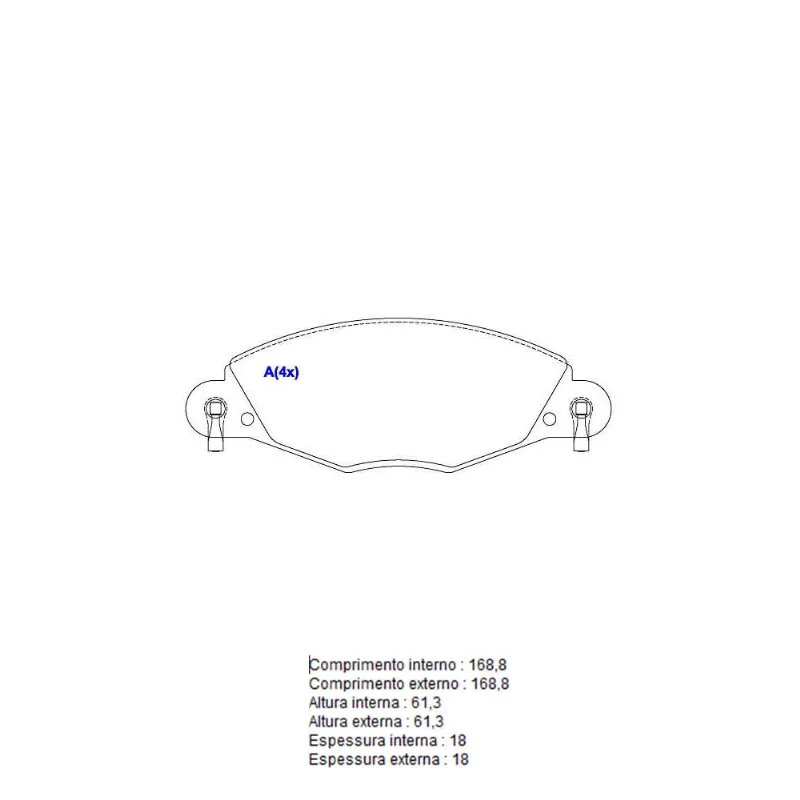 Pastilha De Freio Dianteira C5 Sistema Bosch 1BP30931AA BProauto
