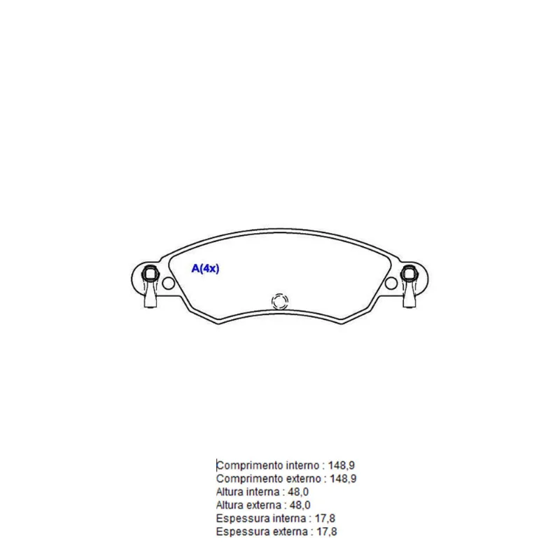 Pastilha De Freio Dianteira C5 Sistema Bosch 1BP30926AA BProauto